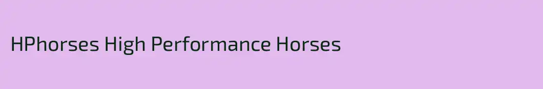 HPhorses High Performance Horses